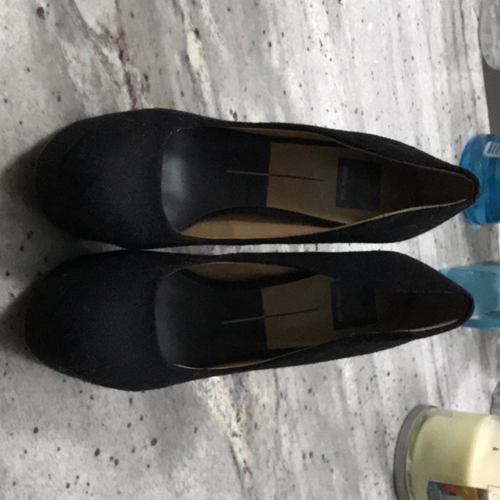 Black flannel shoes